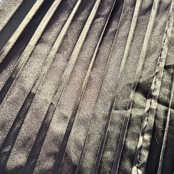 Elegant Satin Dress | Black - Picture 6 of 6